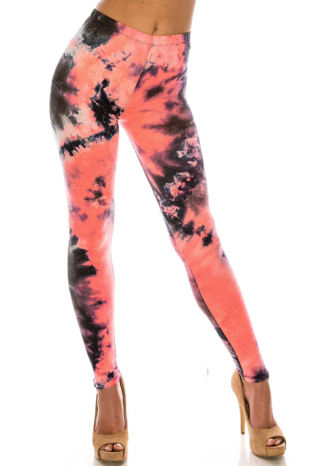 Lean Coral Tie Dye Full Length