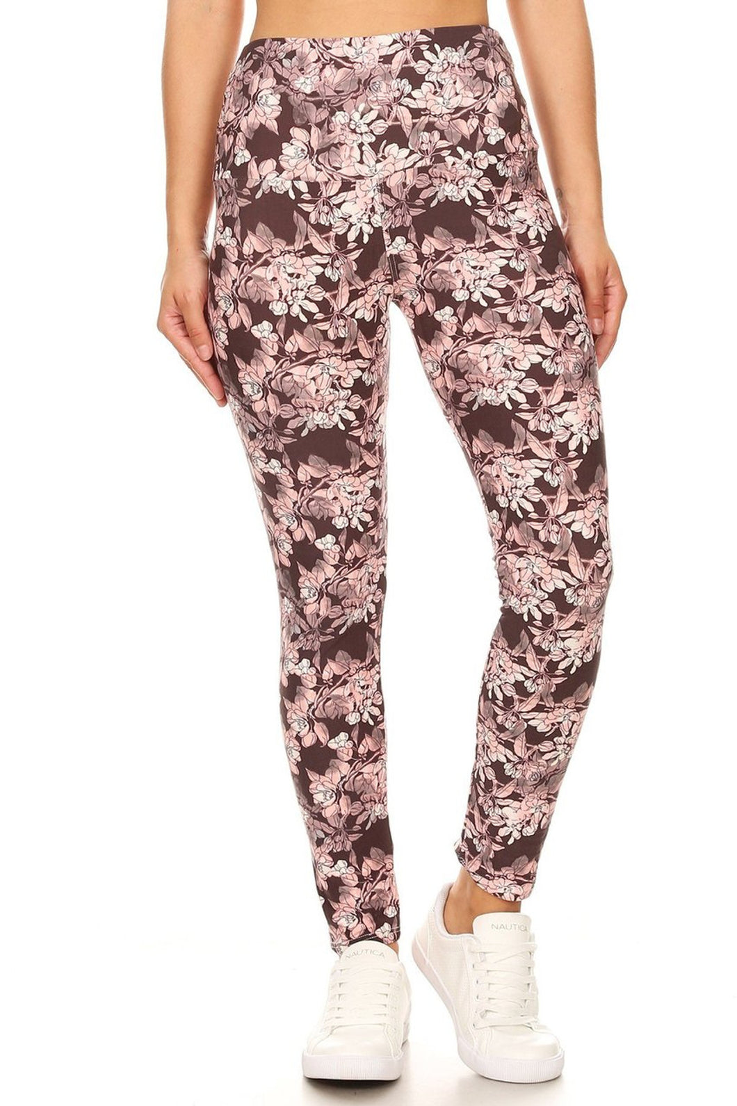 Lean Beautiful Pink Floral Eden Full Length (yoga)