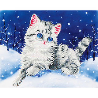 Intermediate - Kitten in the Snow