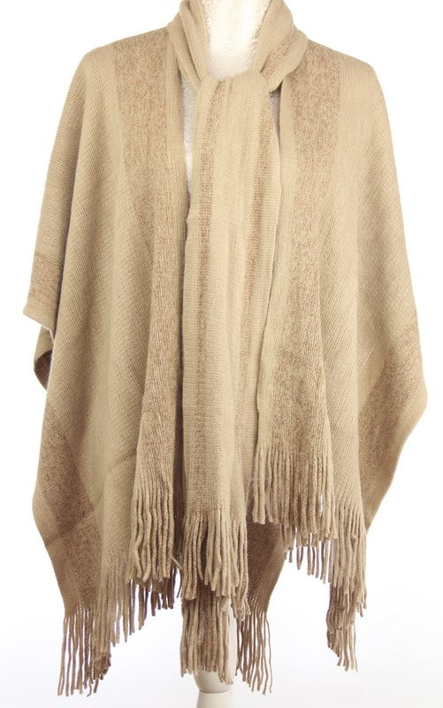 Cape Taupe with Scarf
