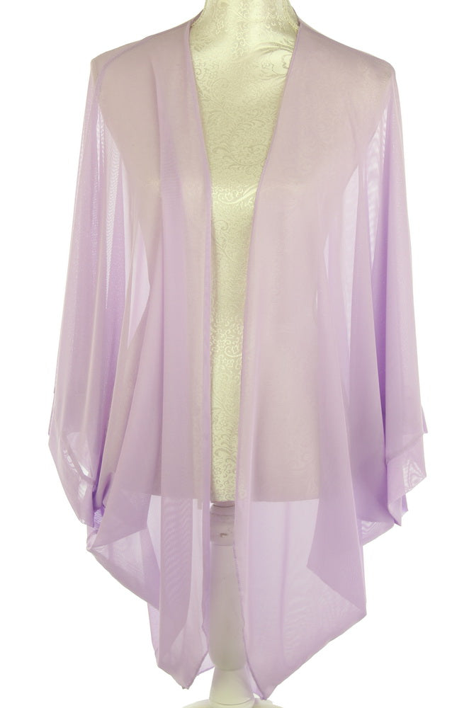 Plain Sheer Shrug Lavendar