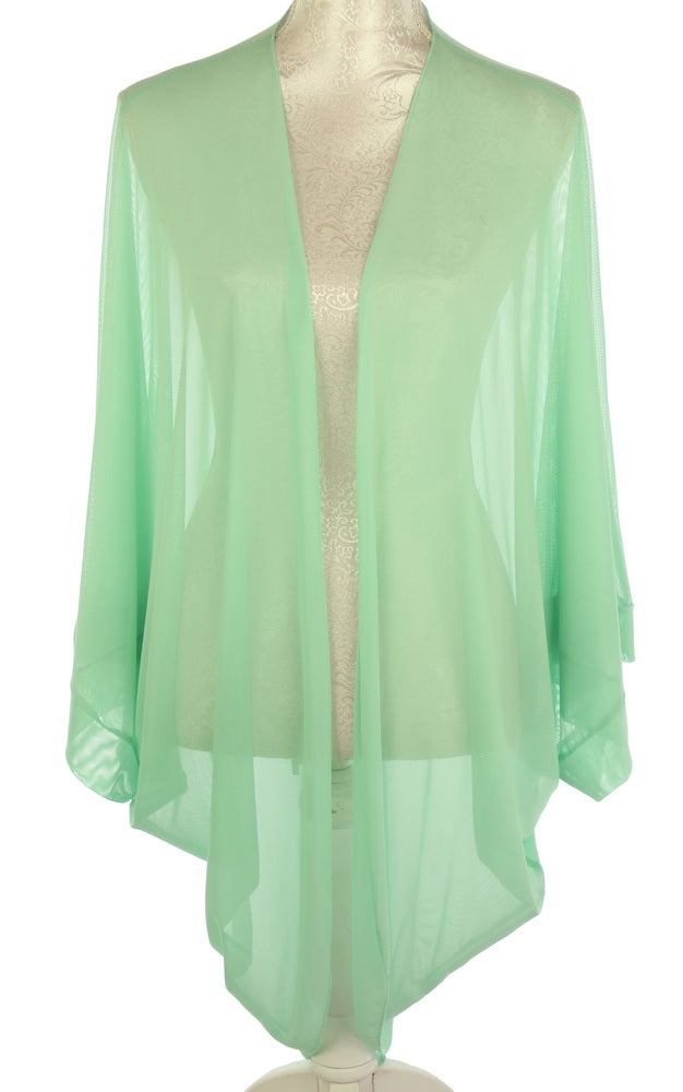 Plain Sheer Shrug Mint