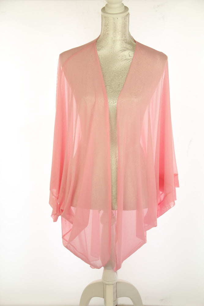 Plain Sheer Shrug Rose