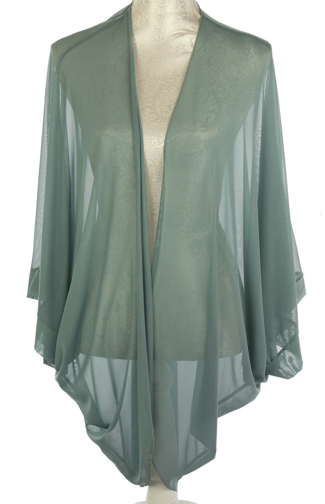 Plain Sheer Shrug Slate Grey