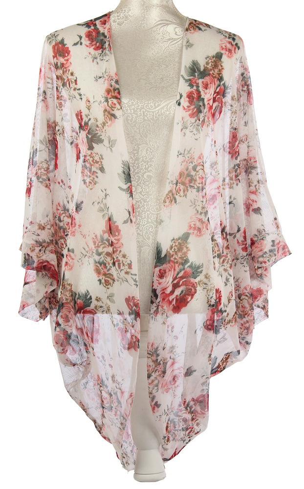 Sheer Shrug Pink Floral