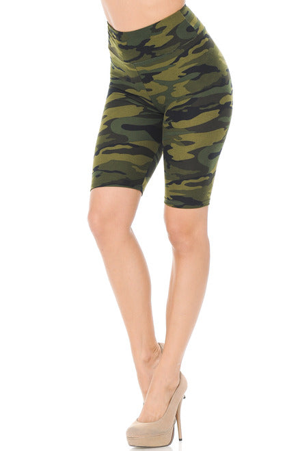 Lean Green Camo Shorts